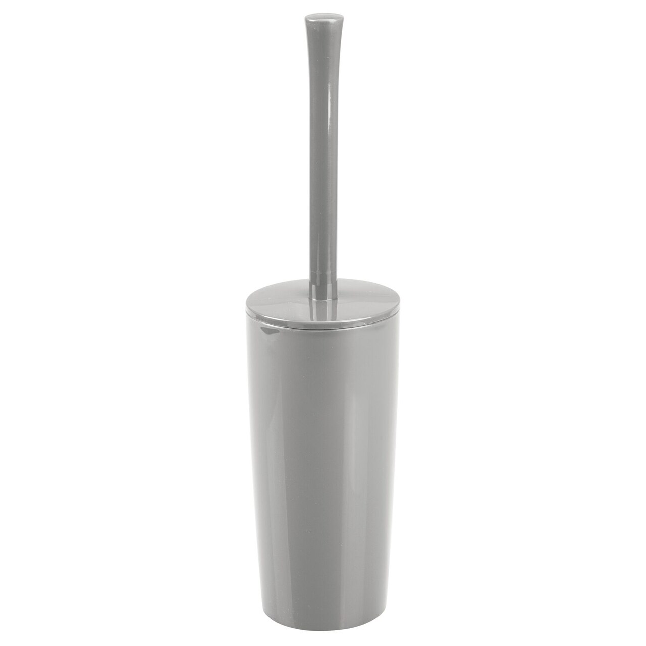 mDesign Slim Modern Compact Plastic Toilet Bowl Brush and Holder
